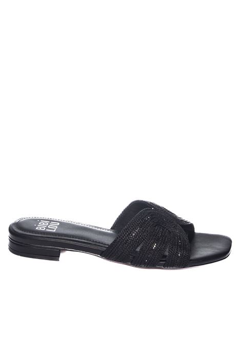 Black 875 flat sandal BIBI LOU | 875Z94HGV24-NEGRO